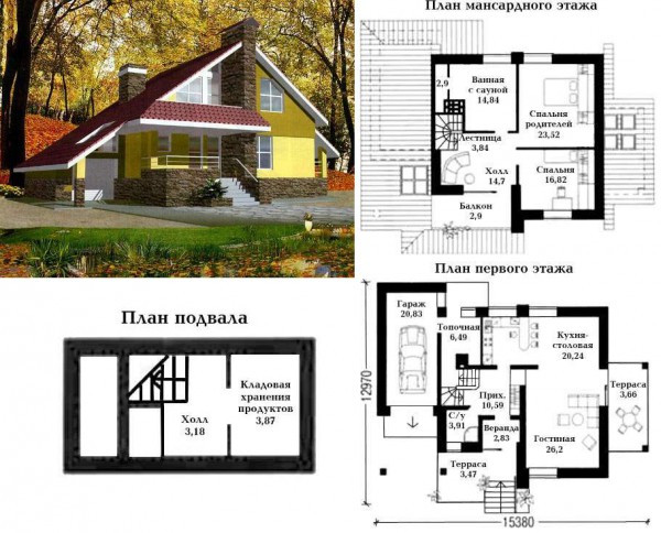 Дизайн проект загородного дома - фото 4 - id-p51407760