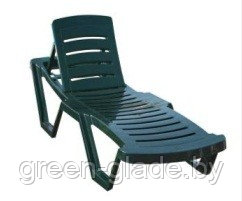 Пластиковый лежак CAPISSI SUN BED зеленый