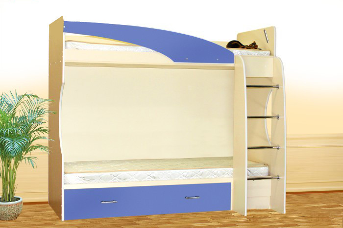 Двухъярусная кровать Бэмби 4 (4 цвета) (Бемби 4) - фото 5 - id-p51418185