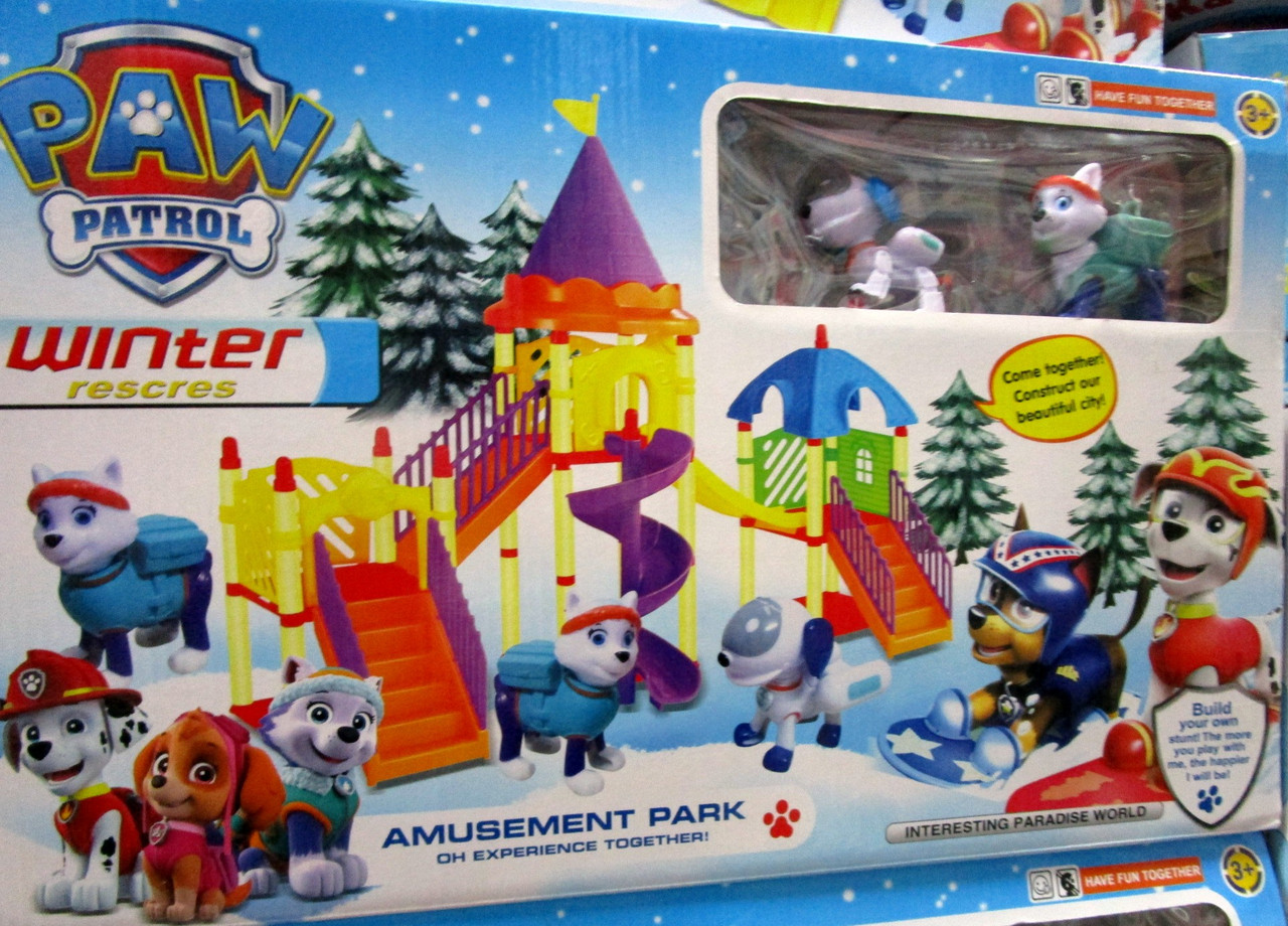 Игровой набор щенячий патруль "домик с игровой площадкой" робопес и эверест - фото 2 - id-p51418688