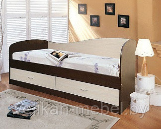 Кровать односпальная с шуфлядами " Лагуна-2" - фото 1 - id-p51422632