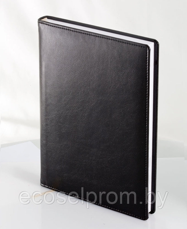 Ежедневник BRUNNEN кожзам, датированный Универсал, размер блока 14,5х20,6см, Софт черный