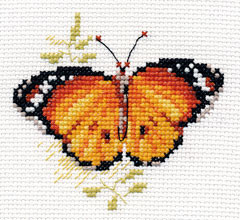 Набор для вышивания крестом «Яркие бабочки. Оранжевая».