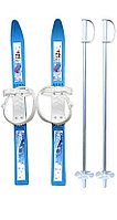 Лыжи детские "Олимпик-спорт" 66 см с палками (в сетке), от 3-6 лет