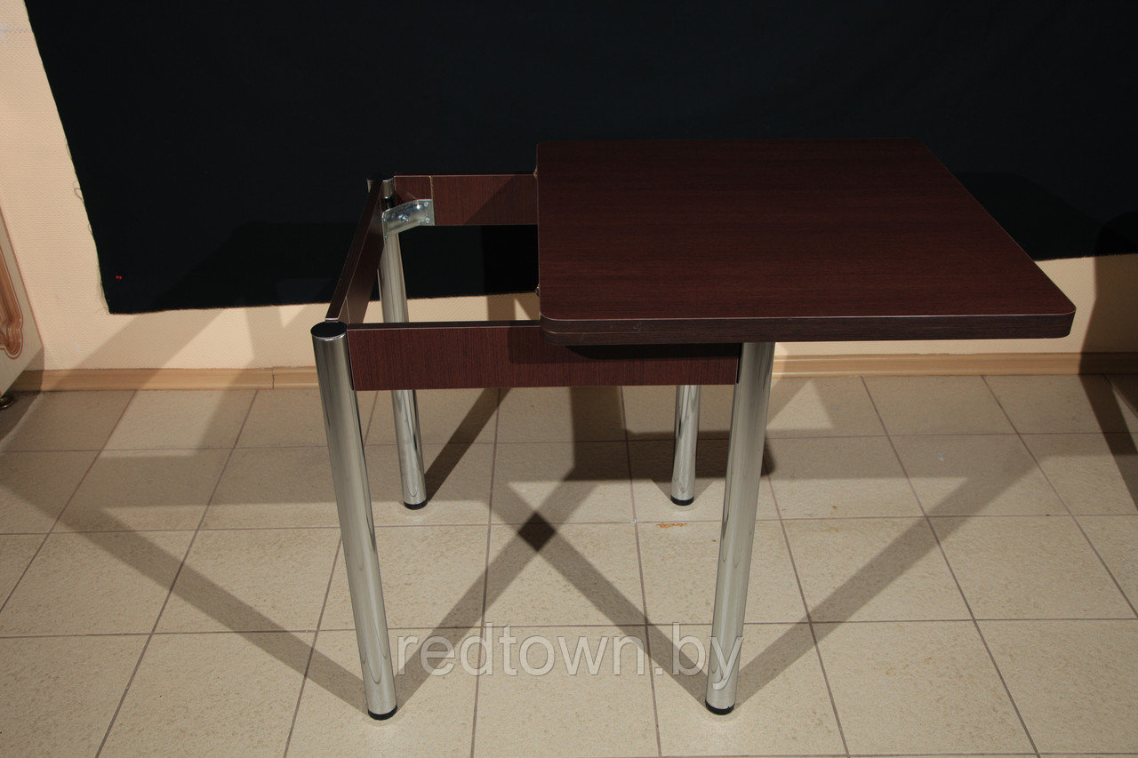 Стол прямоугольный ЛДСП, размер 80х60см( в разложенном 120х80см) - фото 2 - id-p51650994