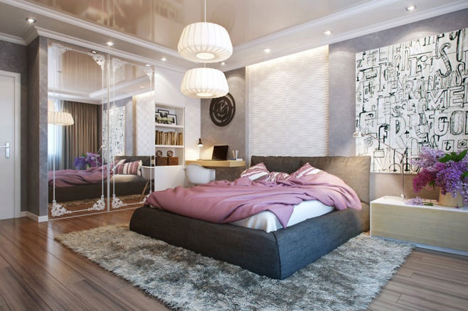 Дизайн проекты интерьера спальной комнаты - фото 6 - id-p51653353