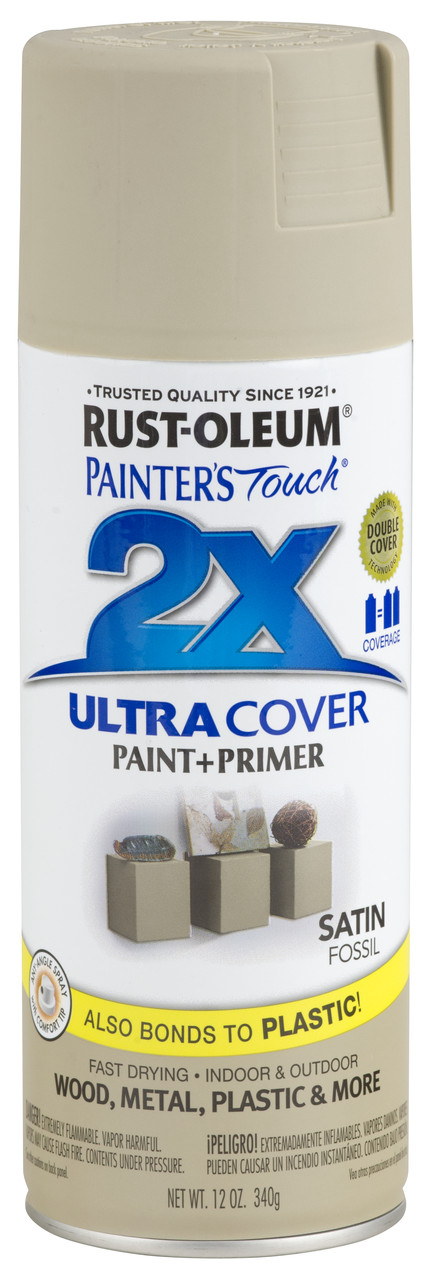 Краска универсальная на алкидной основе Ultra Cover 2x Spray Серый ископаемый, полуматовый - фото 1 - id-p51685870