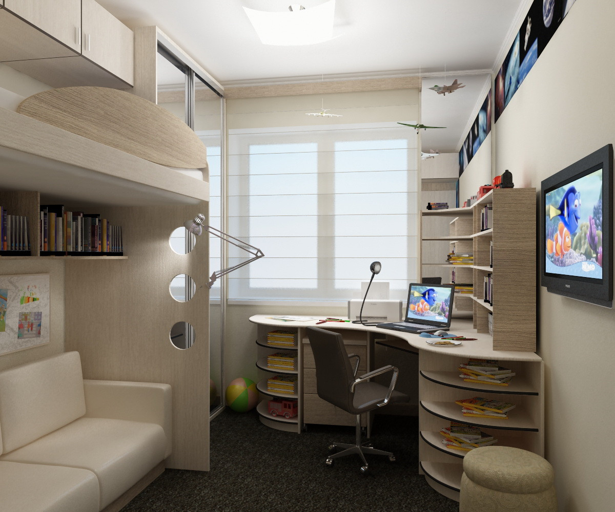 Дизайн интерьера детской комнаты - фото 4 - id-p51703959