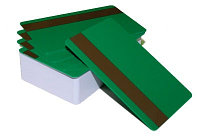 Пластиковая карта с магнитной полосой CIMage 13986 зеленая