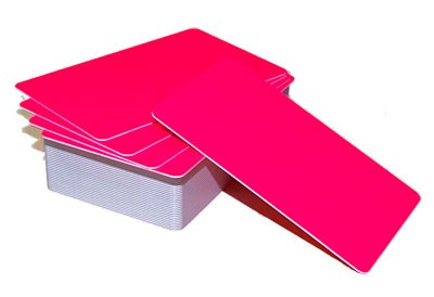 Пластиковая карта CIMage 11953 флуорисцентная розовая - фото 1 - id-p51710145