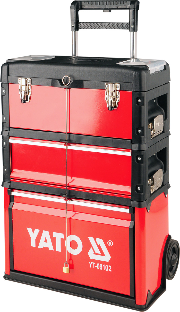 Ящик для инструмента на колесах, металлический, YATO - фото 1 - id-p51792881
