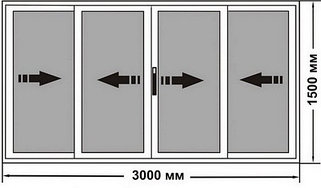 Раздвижные балконные рамы из алюминия - холодное остекление