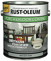 Dove Gray Gloss - Краска PORCH&FLOOR на акриловой основе для деревянных и бетонных полов.