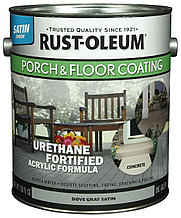 Dove Gray Satin - Краска PORCH&FLOOR на акриловой основе для деревянных и бетонных полов.