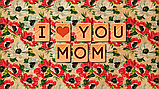 Наклейка на ноутбук «I love you mom», фото 2
