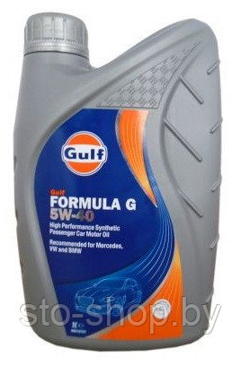 Gulf Formula G 5w40 Масло синтетическое 1л API SN, MB-Appr.229.3, Porsche A40, RN0700/RN0710, VW 502.00/505.00 - фото 1 - id-p14523823