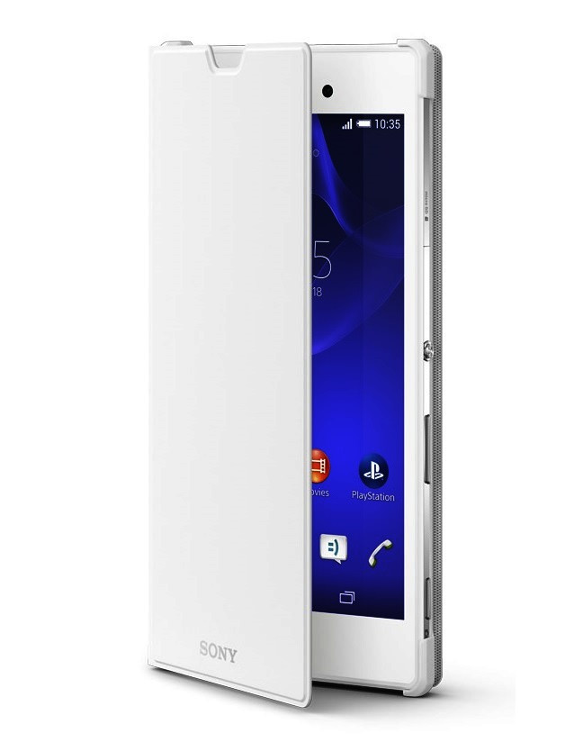 Чехол для Sony Xperia T3 SCR16 оригинальный (белый) - фото 1 - id-p51897457