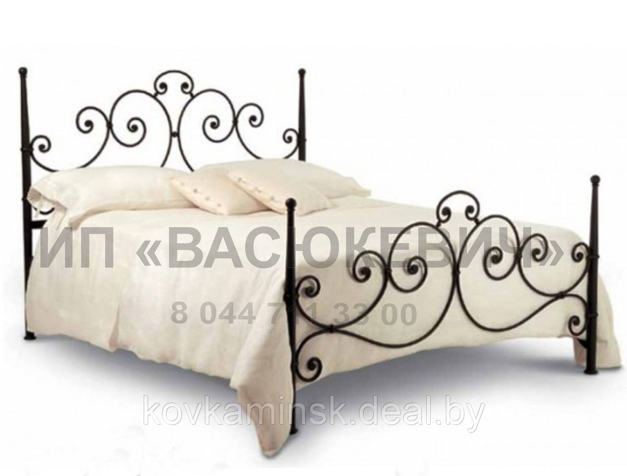 Кровать кованая детская односпальная "Джульетта" - фото 1 - id-p42461254