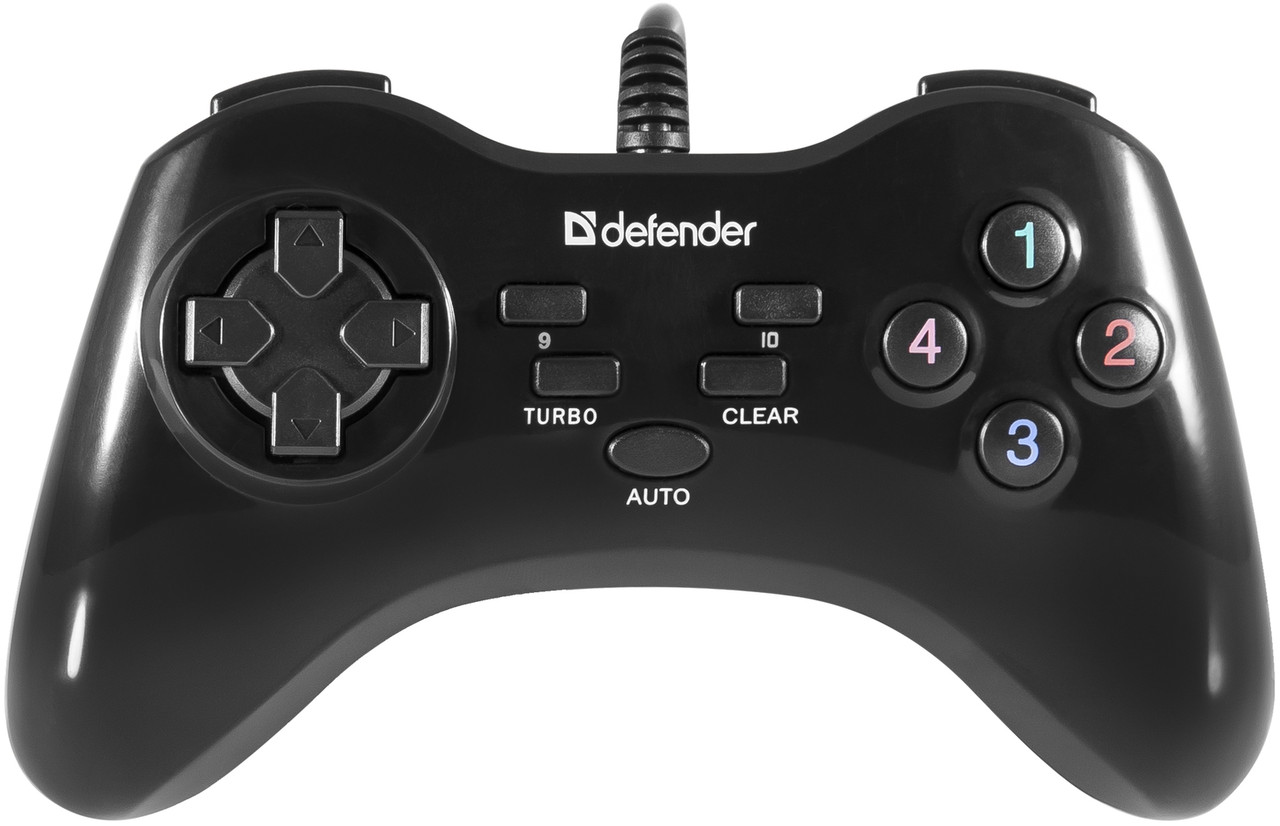 Проводной геймпад Defender Game Master G2 USB, 13 кнопок - фото 1 - id-p51898375