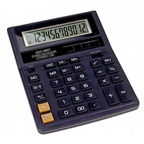 Калькулятор SDC-888, 12 разрядный - фото 1 - id-p51898628