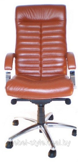 Компьютерное кресло ОРИОН хром, стул ORION Chrome в ECO коже - фото 1 - id-p1266708
