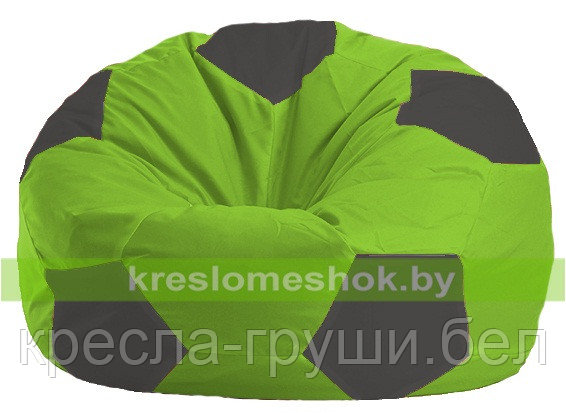 Кресло мешок Мяч салатово - тёмно-серое  1.1-156, фото 2