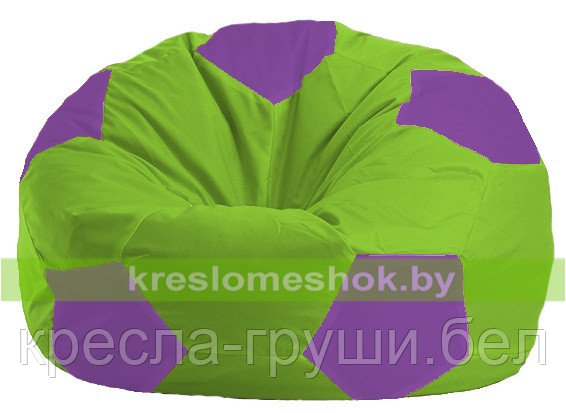 Кресло мешок Мяч салатово - сиреневое 1.1-158, фото 2
