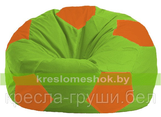 Кресло мешок Мяч салатово - оранжевое 1.1-163, фото 2