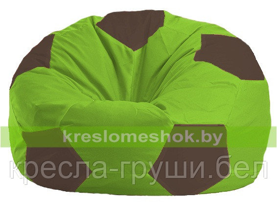 Кресло мешок Мяч салатово - коричневое 1.1-165