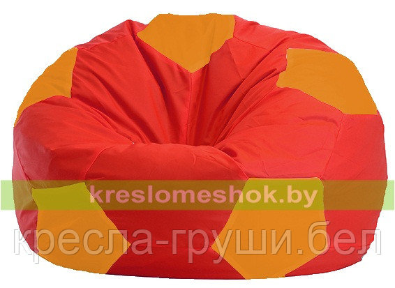 Кресло мешок Мяч красно - оранжевое 1.1-176, фото 2