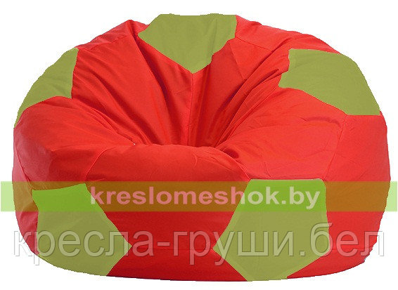 Кресло мешок Мяч красно - оливковый, фото 2