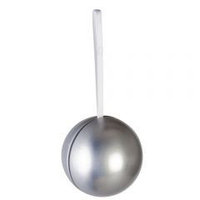 Серебристый елочный шар-шкатулка для подарка. Для нанесения логотипа