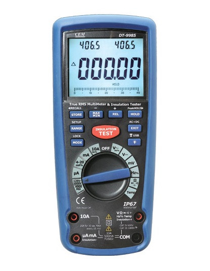 Измеритель сопротивления изоляции с True RMS мультиметром DT-9985
