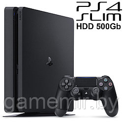 Игровая приставка Sony PlayStation 4 Slim 1000GB( не новая). Прошита. Закачано 20 игр