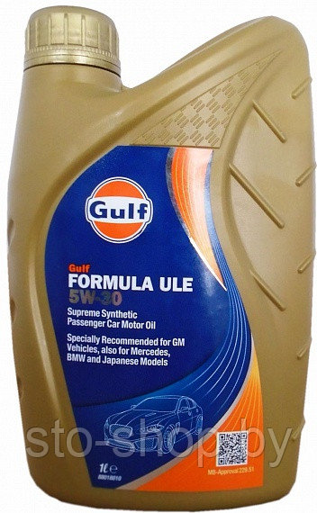 Gulf Formula ULE 5W-30 mid SAPS Масло синтетическое 1л MB 229.51, BMW LL-04, VW 502.00/505.00/505.01,GM dexos2