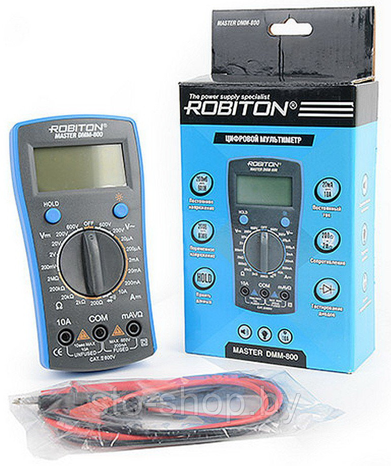 Мультиметр цифровой Robiton Master DMM-800 BL1 - фото 1 - id-p52045258
