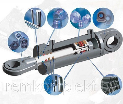 РК 64а Ремкомплект гидроцилиндра 820-4625010-Б гидроподъемника МТЗ-1221 («ВЗА», г. Винница) - фото 2 - id-p171915