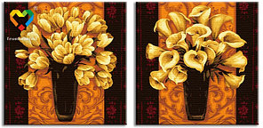 Картина по номерам Золотой дуэт (JP24080001) диптих 40х80 см, фото 2