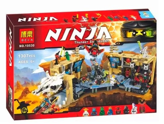 Конструктор Bela Ninja 10530 (аналог Lego Ninjago 70596) "Хаос в X-пещере Самураев" 1307 дет , фото 1