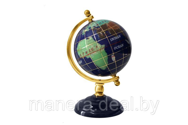 Глобус настольный диаметр 9см, высота 14см.