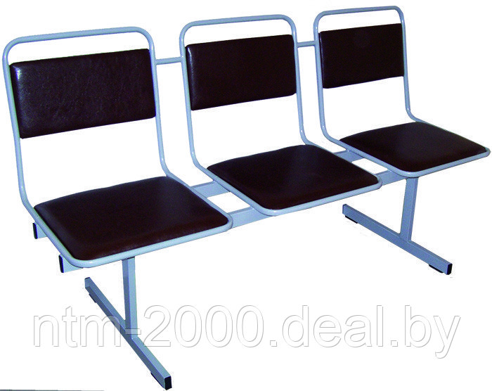 Секция стульев Бриз-3М (3-х местные, винилискожа)