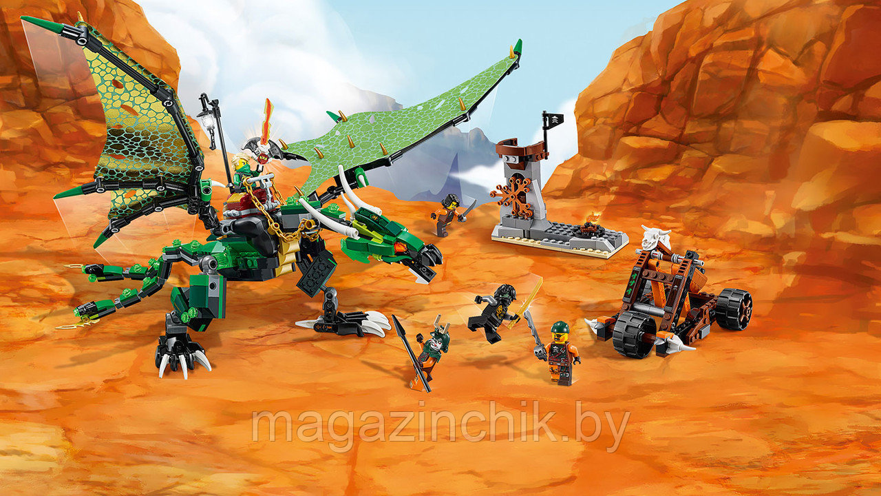 Конструктор Ниндзяго NINJAGO Зеленый дракон 10526, 603 дет, аналог Лего Ниндзя го (LEGO) 70593 - фото 3 - id-p52059309