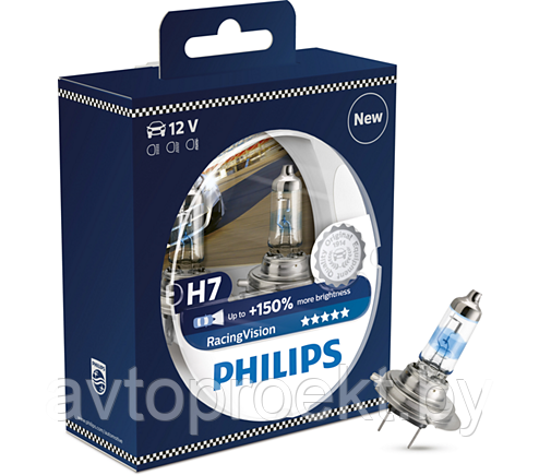 Лампы H7 PHILIPS Racing Vision +150% - фото 1 - id-p52061709