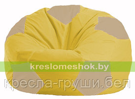 Кресло мешок Мяч жёлтый - светло-бежевый 1.1-255