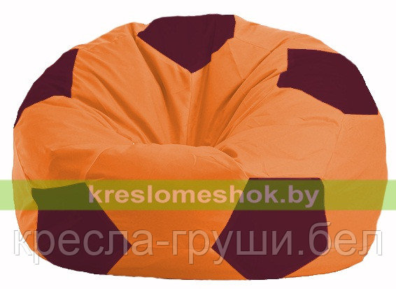 Кресло мешок Мяч оранжевый - бордовый 1.1-220, фото 2