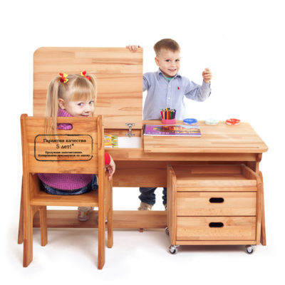 Школьные комплекты мебели "Школярик" парта + стул.