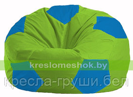 Кресло мешок Мяч салатовый - голубой М 1.1-168