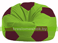 Кресло мешок Мяч салатовый - бордовый М 1.1-169