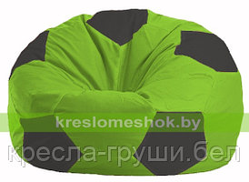 Кресло мешок Мяч салатовый - тёмно-серый  М 1.1-170