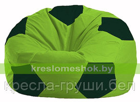 Кресло мешок Мяч салатовый - тёмно-зелёный М 1.1-185